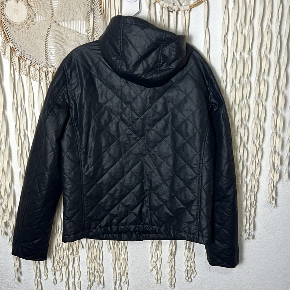 John Varvatos Zip Front Quilted Hoodie Jacket Size 48(S/M) - Picture 10 of 14
